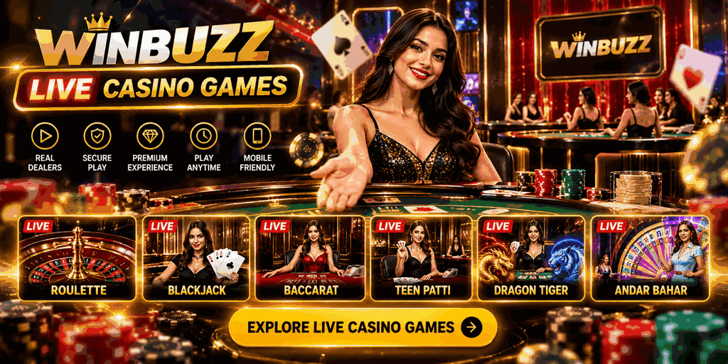 Winbuzz Live Casino Games: What Does Live Gaming Mean?